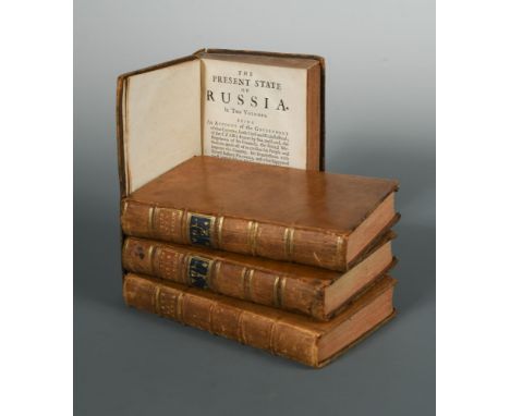 Russia - history. GORDON (A) The History of Peter the Great, in 2 vols., Aberdeen 1755, 8vo, 3 portraits, folding map, contem