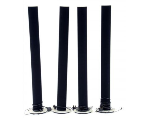 A SET OF FOUR BANG & OLUFSEN LAB 6000 SURROUND SOUND SPEAKERS, 111CM H