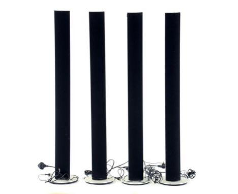 A SET OF FOUR BANG & OLUFSEN LAB 6000 SURROUND SOUND SPEAKERS, 111CM H
