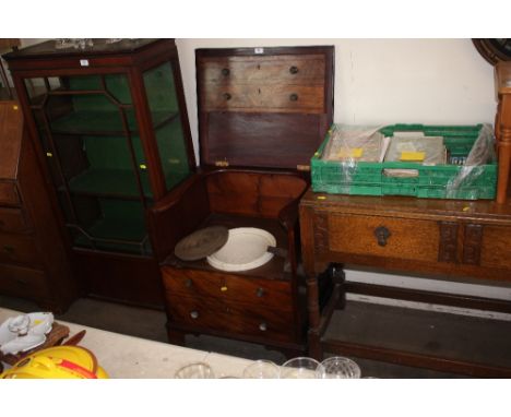 A mahogany commode