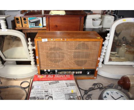 A vintage radio