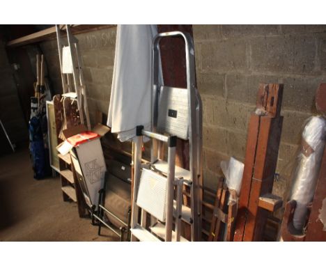 Two aluminium step ladders 