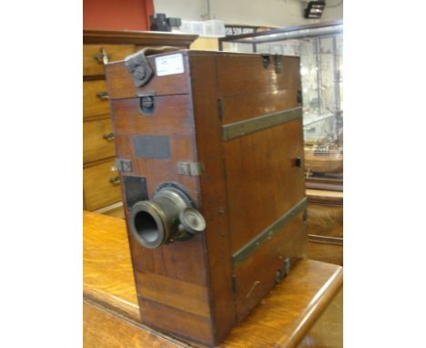 An early Bioscope Charles Urban Trading Co. Ltd movie camera box, c1916