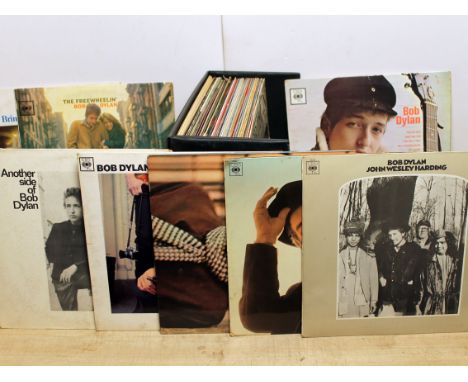 38 LPs to include 8 Bob Dylan, 5 Incredible String Band etc. Condition not great