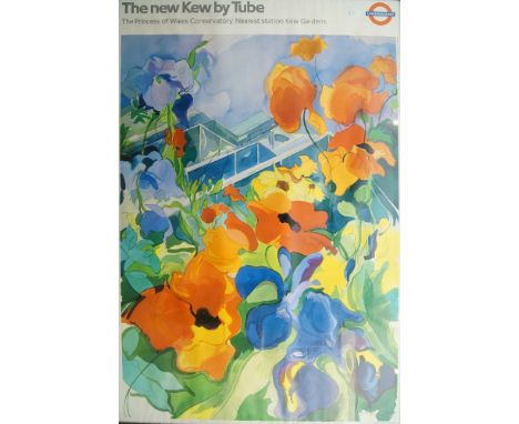 After Jennifer J. Tuffs, British, 1943; a poster for the London Underground, "The new Kew by Tube", large scale reproduction 