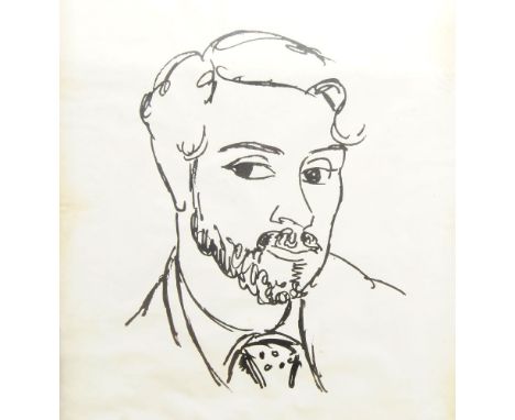 Edward Wolfe, South African/British 1897–1982- Self-Portrait; lithograph, signed and numbered '13/53' in pencil, 52.5 x 42 cm