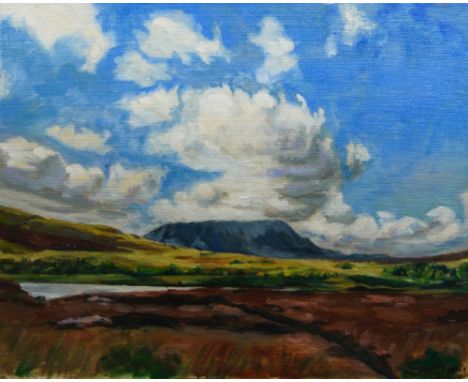 British School, late 20th/early 21st century- Muckish from Glenveigh National Park; oil on canvas, signed 'Winter' (lower rig