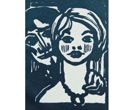 Emil Nolde, German 1867-1956- Mann und junges Mädchen; woodcut on wove, 27.5 x 19 cm. (unframed) (ARR) Note: This was publish
