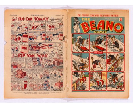 Beano 132 (1941). Propaganda war issue. Wild Boy escaped the Whip and captures the jeering Nazis [fr]. No Reserve