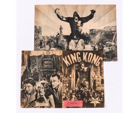 King Kong original film brochure (1933) 'Star Films No 1' with cover label for the Forum Cinema Birmingham dated Oct 15 1933.