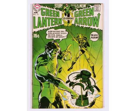 Green Lantern 76 (1970). Light moisture stains to lower interior covers [vg+]. No Reserve