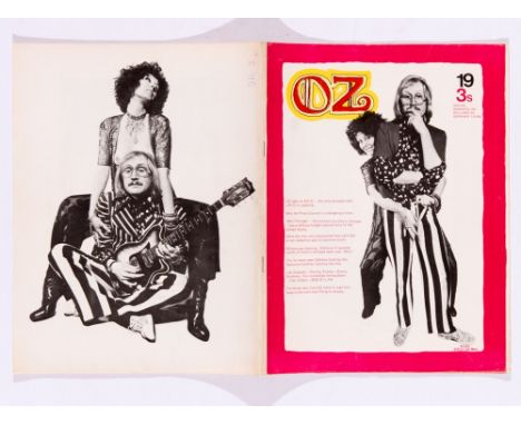 Oz Magazine 19 (Apr 1969). Viv Stanshall / Germaine Greer cover. Phonus Balonus Blues comic strip by Robert Crumb. Full page 