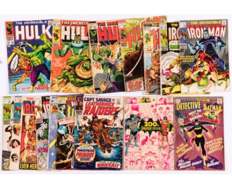 Marvel low grade mix plus (1968-75). Hulk 103, 113, 114, 129, 177, Iron Man 10, 14, 15, 18, 19, Warlock 9, Words Unknown 4, C