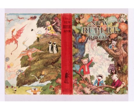 The New Rupert Book (Annual No 3) 1938. Illustrated by Alfred Bestell. Bright boards with some edge wear. Erased dedication. 