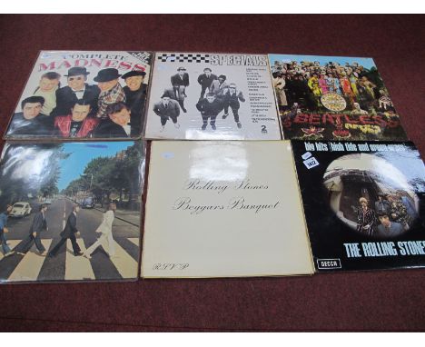 Rolling Stones 'Big Hits' XZAL-7503-6D and 'Beggars Banquet' XARL-8476-4A lps, Beatles 'Sgt Pepper' Abbey Road, Specials and 