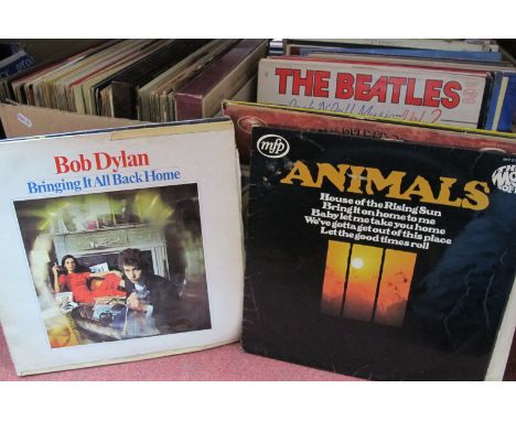 Approxmately 250 LPs, a very eclectic collection of artists and titles such as Bob Dylan, Joe Cocker, Frank Sinatra, Rod Stew