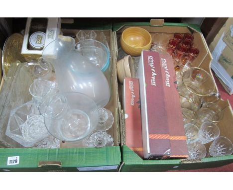 Glassware, Japanese tea service, etc:- Two Boxes.