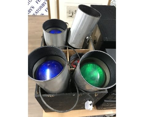 BOX OF DISCO LIGHTING