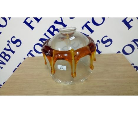 VINTAGE GLASS LAMP SHADE