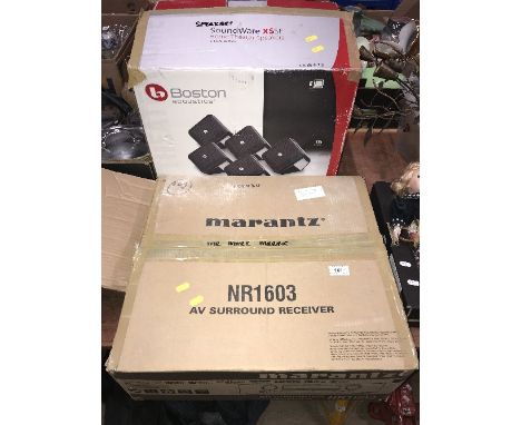 AV SURROUND RECEIVER & HOME THEATRE SPEAKER