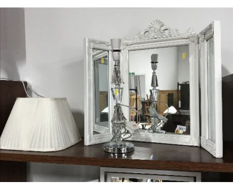 3 PIECE  DRESSING MIRROW & LOVELY LAMP