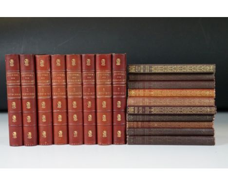 Ten 1920s / 1930s Thomas Hardy novels published by Macmillan and Co all red cloth bound, together with eight volumes of 'Jour
