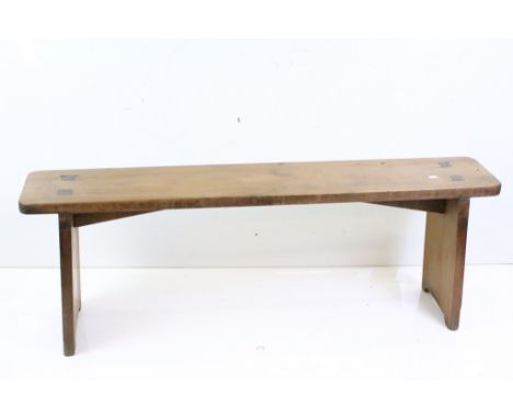 Provincial French Farmhouse Cherrywood Bench, 137cm long x 48cm high 