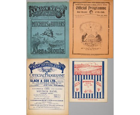 England Trial matches v The Rest 1924-25 at Manchester City programme, also covers Manchester City Reserves v Blackpool Reser
