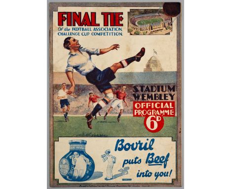 F.A. Cup Final programme Arsenal v Newcastle United, played at Wembley Stadium, 23rd April 1932, 32-page, marks to covers, sm