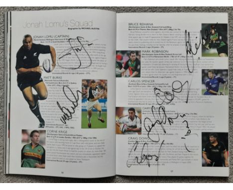 Rugby Union signed programme, Emirates Airline London Sevens Twickenham, 4th & 5th June 2005 plus The Nobok Challenge Johnson
