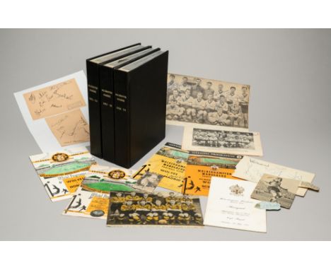 Sets of home programmes for Wolverhampton Wanderers' three Football League Division One winning seasons in the 1950s together