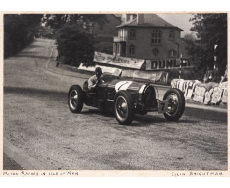 A fine group of b&w British motor racing action photographs, circa 1930 and 1940s,comprising of 19 b&w photographic images mo