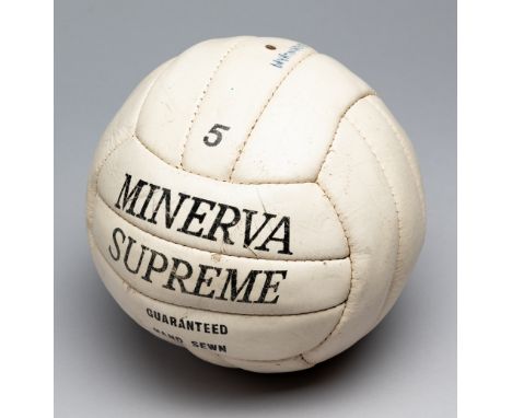 Tottenham Hotspur's Martin Chivers 'Hat-Trick' ball v Birmingham City, played at White Hart Lane, 6th February 1974,Minerva S