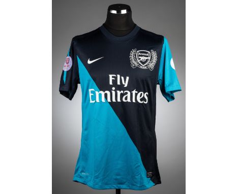 Two Arsenal jerseys from the Asia Tour, 13th-23rd July 2011,comprising Armand Traore navy and blue Arsenal no.30 jersey, Nike
