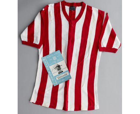 The shirt worn by Martin Chivers in the match when Southampton FC won promotion to Football League Division One for the first