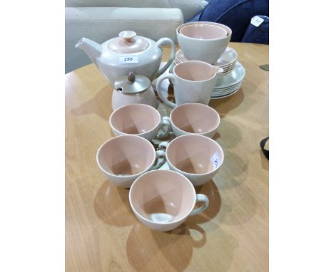 A Poole pottery tea service