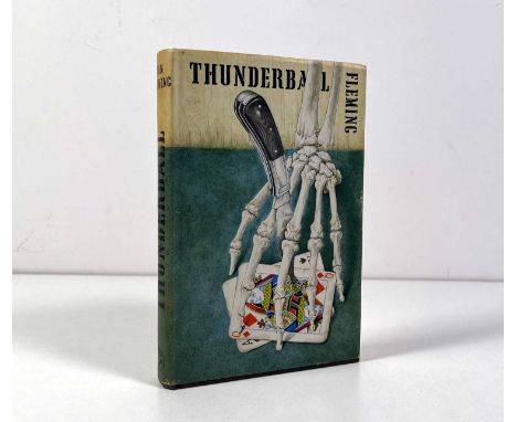 Ian Fleming - Thunderball. Jonathan Cape, 1961, UK first edition. Jacket design by Richard Chopping. Clipped dust jacket show