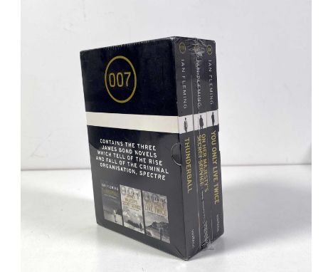 A set of three editions published by Vintage c 2015 in a card slipcase. To inc: You Only Live Twice, OHMSS, Thunderball. Stil