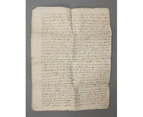 Two documents: Ref: YORK: 1- Worley, Sir Francis (Poet, 1591-1652)- Beaumont, Sir Richard, of Whitley, Yorkshire. 30 November