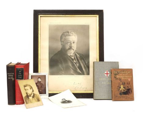 THEOLOGY: 1- Spurgeon, C H: A Signed large photograph taken from “The Sword &amp; Trowel, Jan, 1893”, Inscribed: “Yours truly