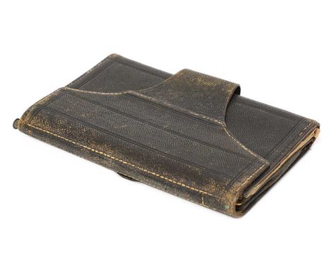 Parson Greenwood: 1772 Diary in a specially made leather wallet (stamped in gilt with the Liverpool makers name and address):