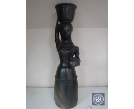 A Danish pottery figural planter 