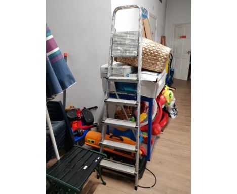 A SET OF STEP LADDERS