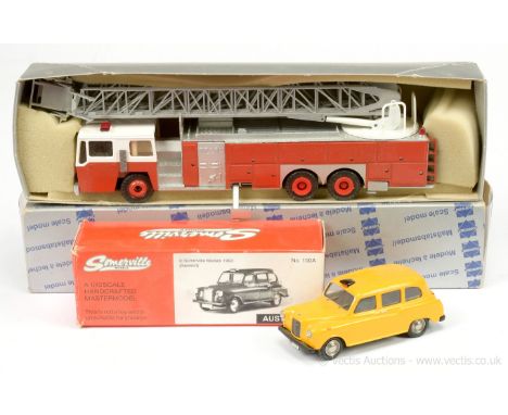 Conrad 5505 Emergency One Fire Engine with Extending Ladder - finished in red, white, silver - Mint in a Near Mint presentati