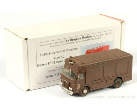 Fire Brigade Models (1/48th scale) Vehicle Collection FBM52 Dennis F108 Hose Laying Lorry - this built kit is finished in cho