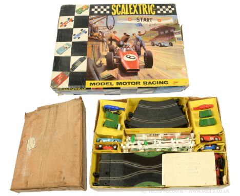 Scalextric 90 Slot Car Racing Set to include; various track, accessories etc - conditions are generally Good to Excellent (un