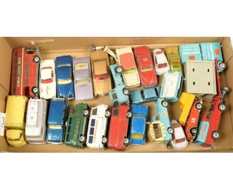 Corgi unboxed group to include; "The Saints" Volvo P1800; Jaguar "Fire" Service Car; London Transport "Outspan" Routemaster B