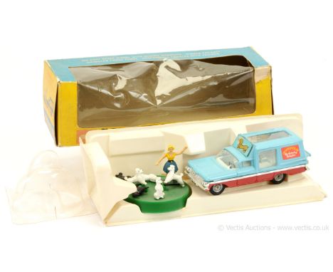 Corgi 511 Chevrolet Impala "Chipperfields Circus" - Performing Poodles Set finished in two-tone blue, red, chrome trim &amp; 