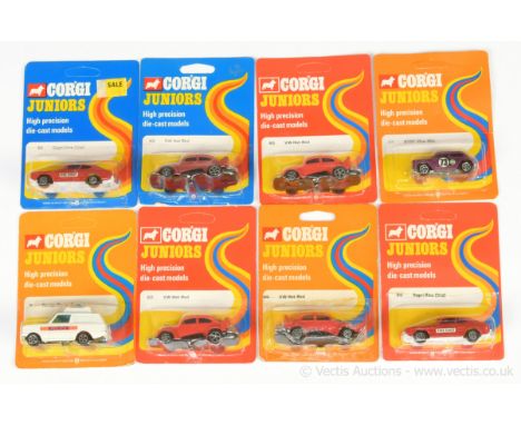 Corgi Juniors group to include 9 Range Rover "Police"; 21 "BVRT" Mini Cooper S; 2 x 56 Ford Capri "Fire Chief" and 4 x 60 Vol