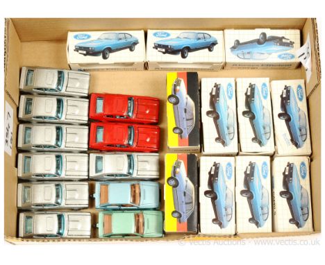 Corgi Juniors a group of Ford models to include 9 x Ford Capri - finished in metallic silver and red; 2 x Ford Escort - condi